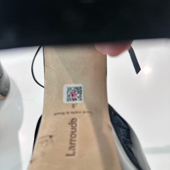 Larroude Glossy Black Heels - Picture 5 of 8